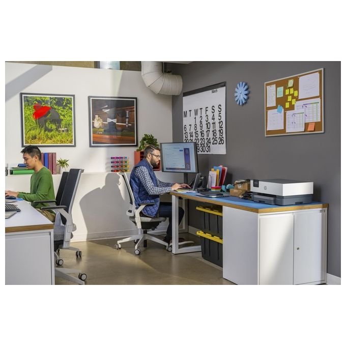 HP 5A0S3B OfficeJet Pro 9110b Stampante Inkjet a Colori Wi-Fi Stampa Fronte Retro 22 ppm USB colore Grigio