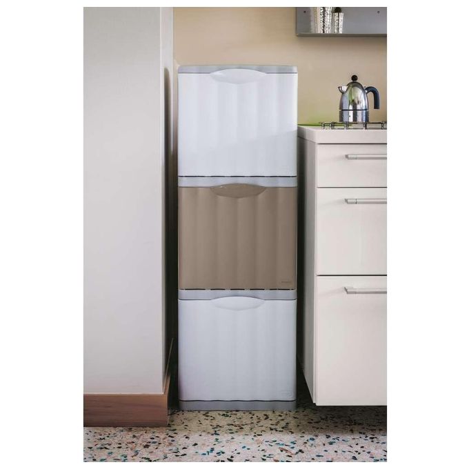 Stefanplast Pattumiera Amica Ecospace Lt.20 Silver