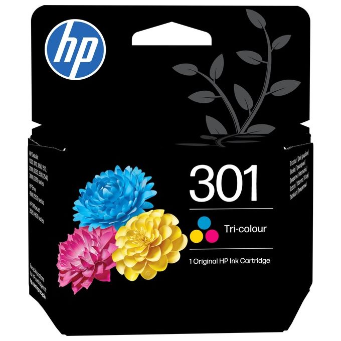Hp cartuccia inchiostro 301 tricromia 165 pagine