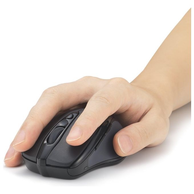 Kensington K72481WW Mouse MY310 EQ Wireless 6 Pulsanti DPI 800-1200-1600 USB-A Ricarica Batteria AAA colore Nero