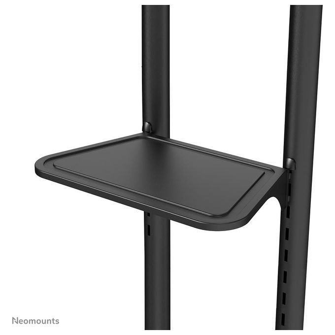 Neomounts FL50-550BL1 Carrello TV da Pavimento Mobile 37'' 70'' 50 Kg 4 Ruote 2 Ripiani VESA 600x400 colore Nero