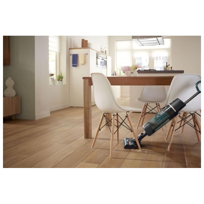 Philips XW7110-01 AquaTrio Serie 7000 Aspirapolvere Lavapavimenti Senza Filo Wet and Dry Autopulizia 180 m² 25 min colore Champagne Grigio