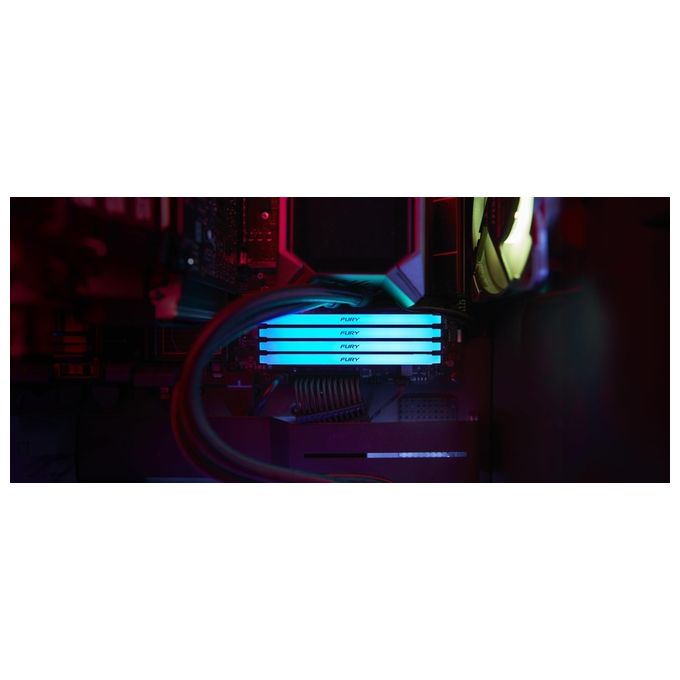 Kingston KF436C18BB2AK2-32 FURY Beast RGB Memoria RAM DDR4 32GB 2x16GB 3600 MT-s CL18 DIMM XMP 2.0 colore Nero