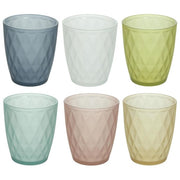 Tognana N3585F4M227A Jenny Set 6 Bicchieri da Acqua 320 cc lavabili in lavastoviglie colore Multicolor