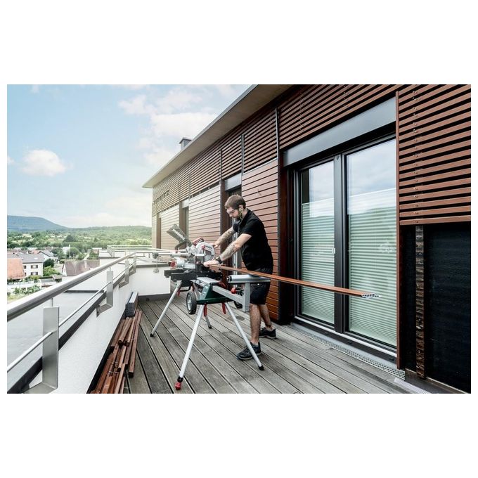 Metabo 614216850 KGS 18 LTX BL 216 Sega troncatrice radiale a batteria 18V motore brushless 5000 giri-min 30,5 cm di taglio colore Nero