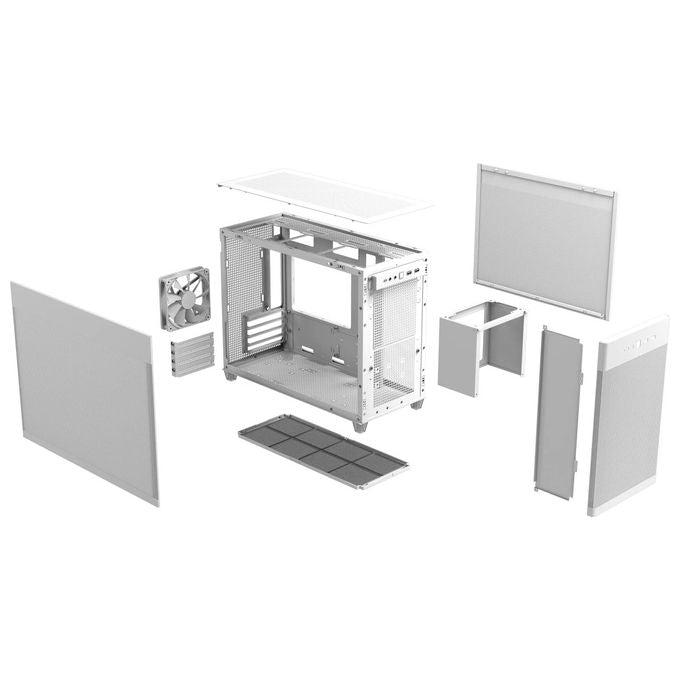 ASUS 90DC00G3-B39000 Prime AP201 Case MicroATX Supporto Radiatore 360 mm Scheda Grafica 338 mm Alimentatore ATX colore Bianco