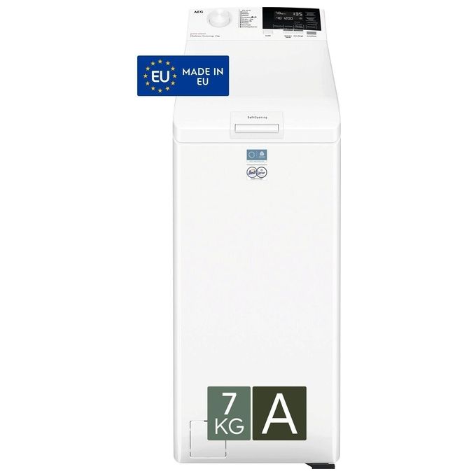 Aeg LTR6G37A Lavatrice Carica dall'Alto 7 Kg Classe A Profondita' 62 cm Centrifuga 1251 giri Inverter colore Bianco