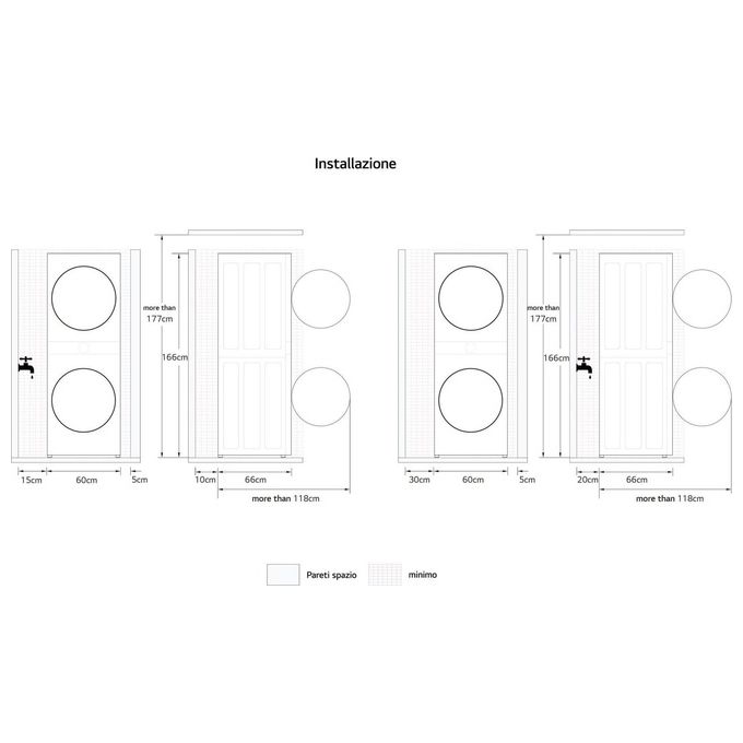 LG WashTower WT1210WWF Colonna Bucato 12-10kg AI DD Classe A-10% A Pannello unificato Bianco