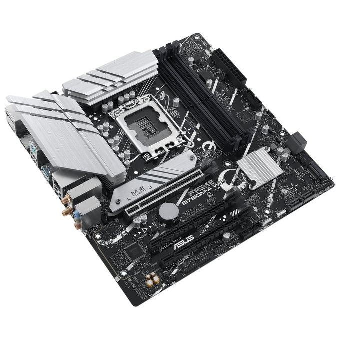 Asus PRIME B760M-A WIFI Scheda Madre micro ATX Intel B760 LGA 1700 DDR5 128 GB WiFi 6 Bluetooth 5.2 2x M.2 PCIe 4.0 2.5Gb Ethernet