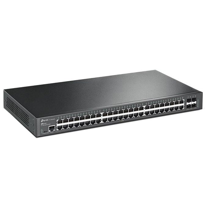 TP-Link SG3452X Omada Switch Gestito L2+ 48 Porte Gigabit Ethernet 10-100-1000 4 Slot SFP+ 10GE Montaggio Rack 1U colore Nero