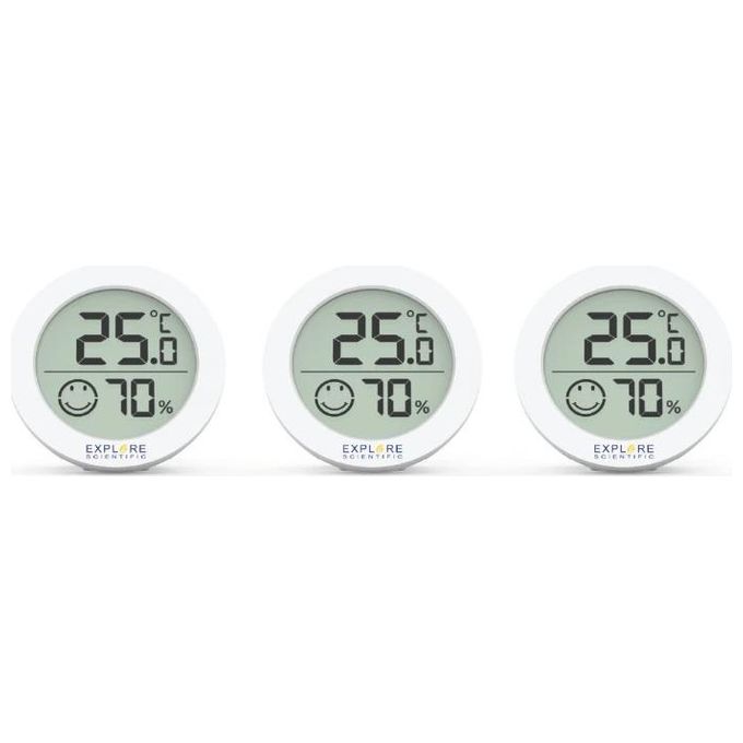 Explore Scientific Sensore Temperatura 3 Pezzi Bianco