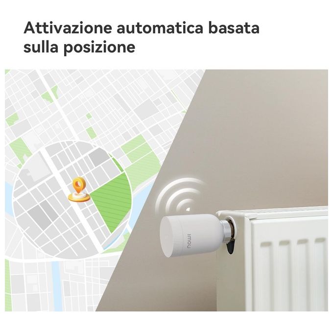 Imou TRV1 Termovalvola Smart ZigBee 3.0 Alexa Google Assistant 6 adattatori inclusi