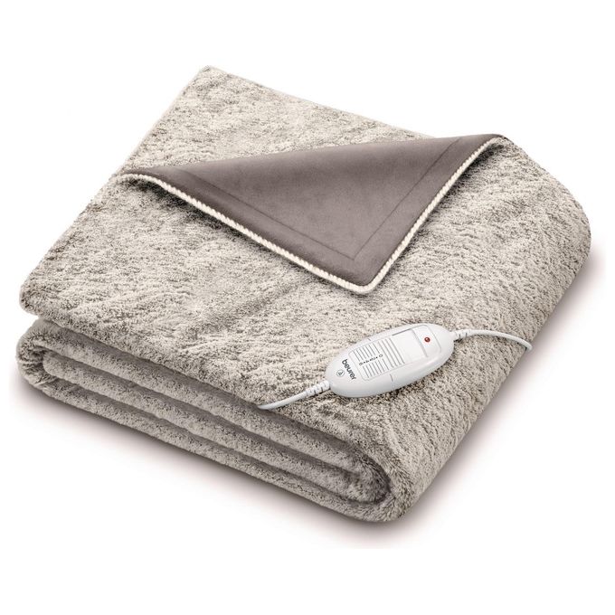 Beurer HD75 Cosy Nordic Termocoperta Elettrica 180x130 cm 100W 6 livelli temperatura Lavabile colore Taupe