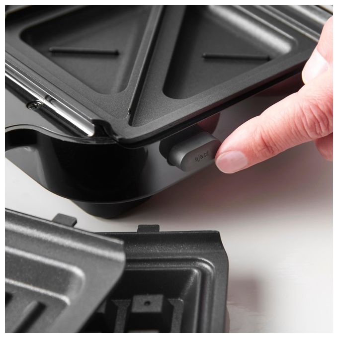Russell Hobbs 26810-56 Creations Tostiera 3 in 1 Sandwich Waffle Griglia Antiaderente 750W piastre rimovibili colore Nero