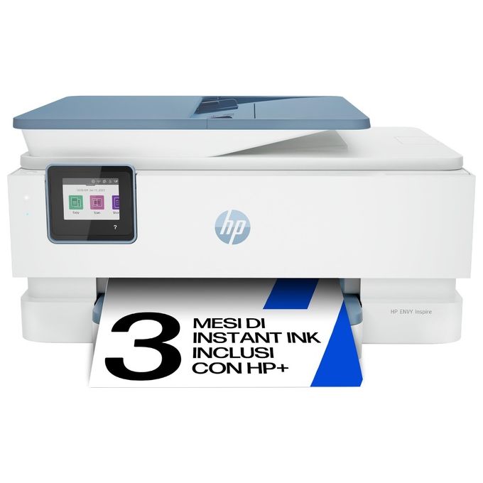 HP 2H2P6B ENVY Inspire 7921e Stampante Multifunzione Inkjet A4 15 ppm Wi-Fi Fronte Retro ADF 35 fogli colore Bianco