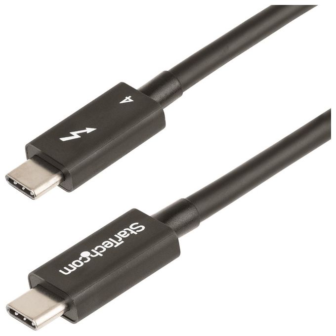 StarTech.com TBLT4MM1M Cavo Thunderbolt 4 1m 40Gbps PD 100W Video 8K USB4 certificato Intel colore Nero