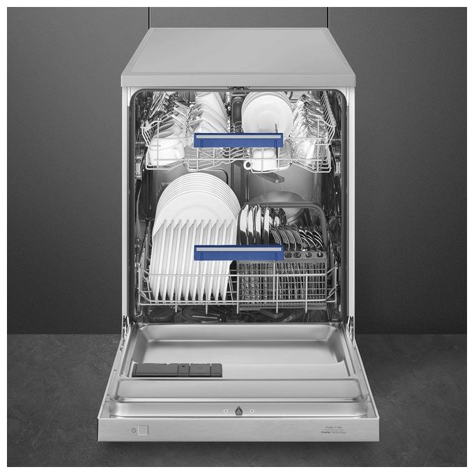 Smeg LVS262DSX Lavastoviglie Libera Installazione 13 coperti Classe D 46 dB Inverter 2.0 8 programmi (85x60x60 cm) colore Acciaio Inox