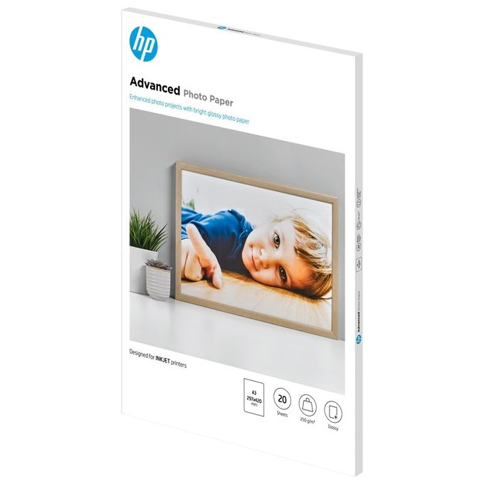 Hp Carta Foto Lucida A3 (20fg)
