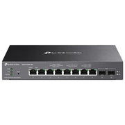 TP-Link SG2210XMP-M2 Omada Switch Gestito L2-L2+ 8 porte 2.5G PoE+ 160W 2 slot SFP+ 10G colore Nero