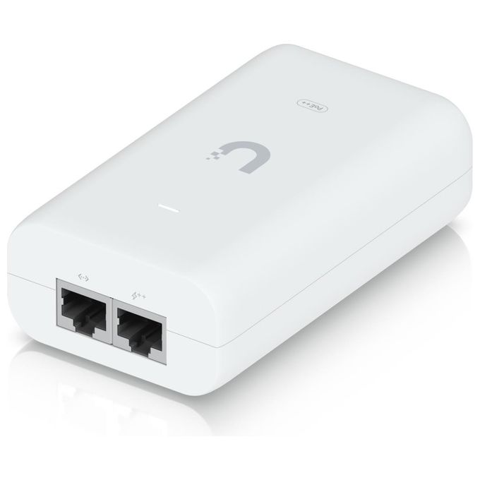 Ubiquiti U-POE++ Adattatore PoE++ Gigabit Ethernet 48V 60W IEEE 802.3at colore Bianco