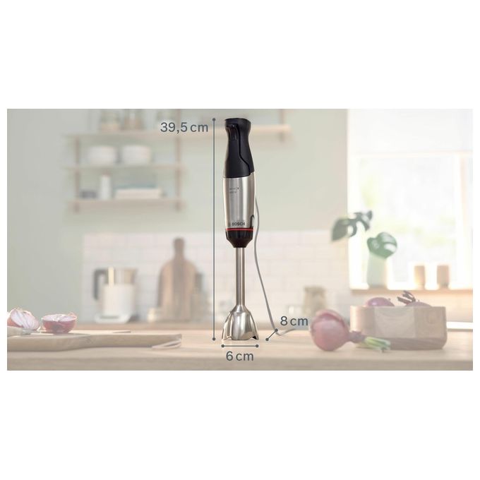 Bosch MSM6M610 Serie 6 ErgoMaster Frullatore ad Immersione 1000 W colore Nero Acciaio Inossidabile