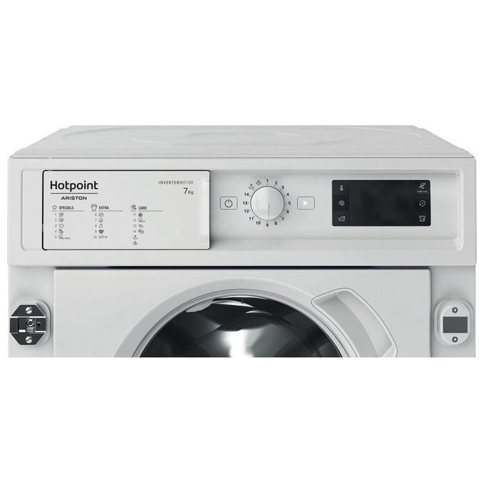 Hotpoint BI WMHG 71483 EU N Lavatrice Carica Frontale da Incasso Partenza Differata Classe energetica D (A+++) Capacita' di carico 7 Kg Centrifuga 1400 Giri-min Motore Inverter Woolmark Green