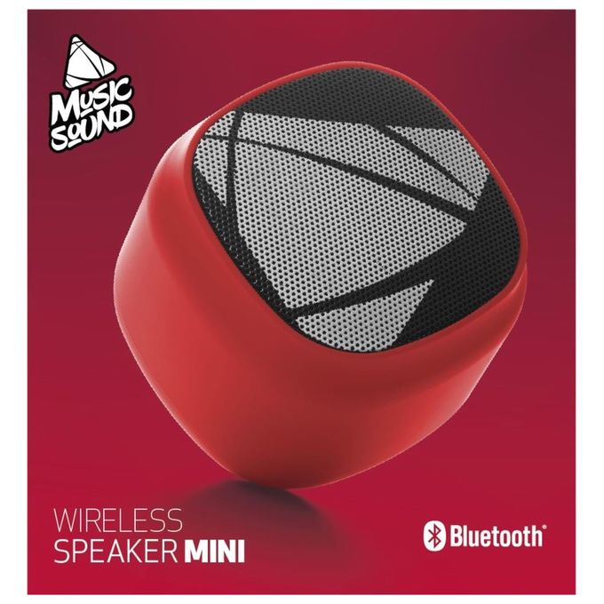 Music Sound Speaker Bluetooth Mini Tascabile 3W Rosso