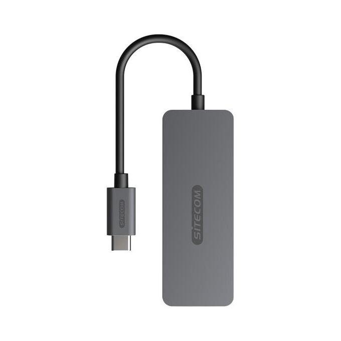 Sitecom CN-5010 Hub USB-C 4 Porte 2x USB-A 2x USB-C 5 Gbps Plug and Play colore Grigio