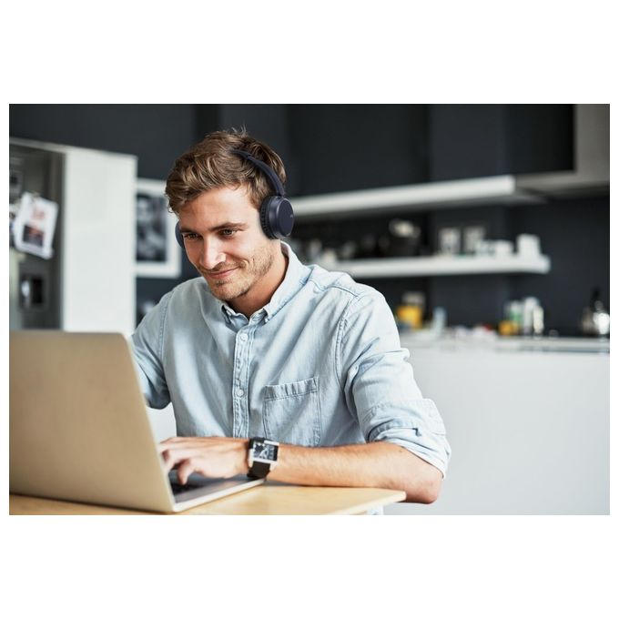 JVC HA-S36W-A-U Cuffie Wireless a Padiglione Bluetooth 5.2 35h USB Type-C colore Blu