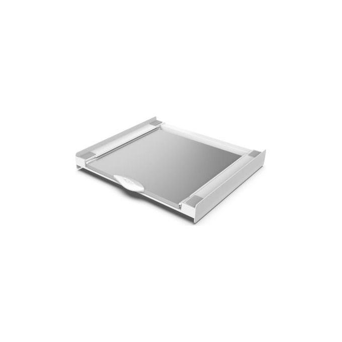 Meliconi 656124 Torre Green Kit di Sovrapposizione per Lavatrice e Asciugatrice Universale ABS con Ripiano in Legno FSC e Cinghia di Sicurezza 6 m (60.4x55 cm) colore Bianco