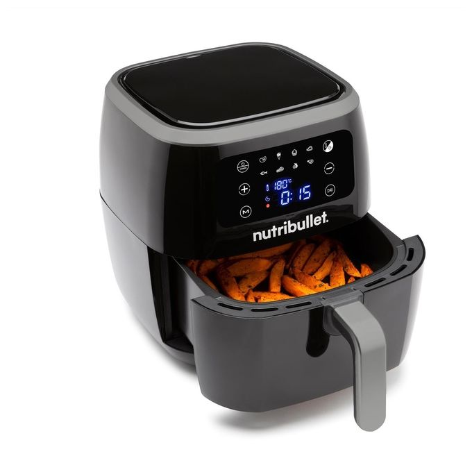 NutriBullet NBA07100 XXL Friggitrice ad aria 7 L 1800 W 8 programmi Display touch colore Nero