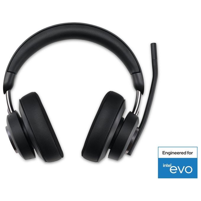 Kensington K83452WW Cuffie over-ear Bluetooth H3000 Cancellazione Rumore Attiva con AI Durata Batteria 60 h Connessione Bluetooth 5.2 colore Nero