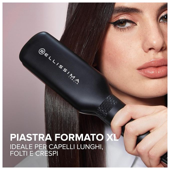 BELLISSIMA 11878 XL Ion Piastra per capelli piastre large 110x45 mm 5 temperature 150-230°C 67W cavo 1.8 m colore Nero Rosa
