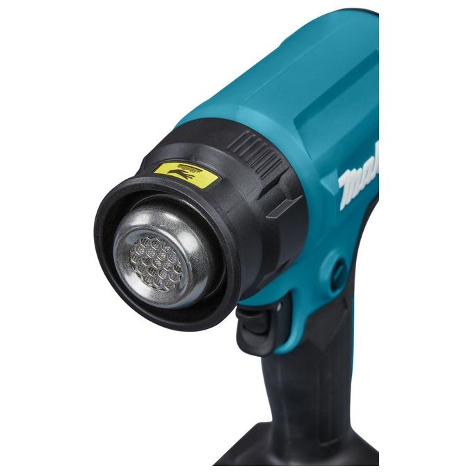 Makita DHG181ZK Ventilatore ad aria calda a batteria 18 V LXT con 4 ugelli e valigetta colore Blu