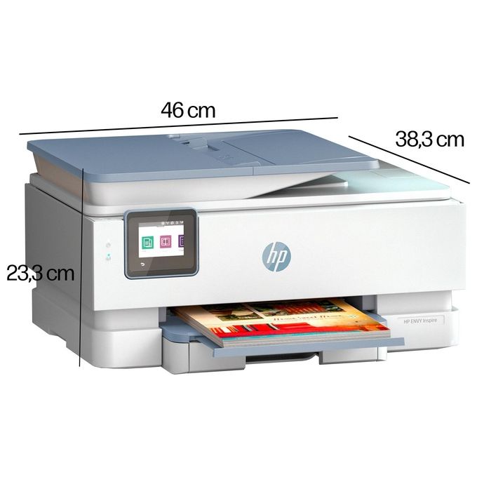 HP 2H2P6B ENVY Inspire 7921e Stampante Multifunzione Inkjet A4 15 ppm Wi-Fi Fronte Retro ADF 35 fogli colore Bianco