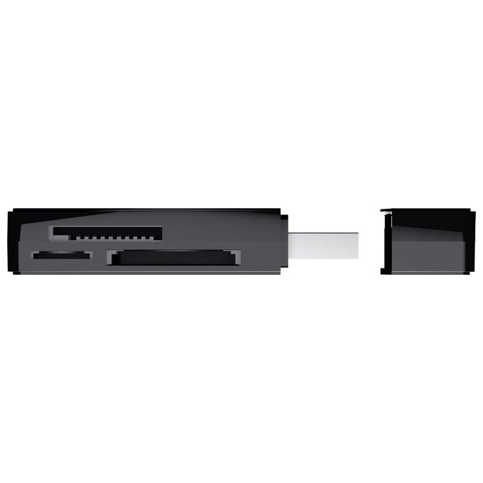 Trust Nanga Lettore Usb 3.1 di Scheda ad Alta Velocita' Nero