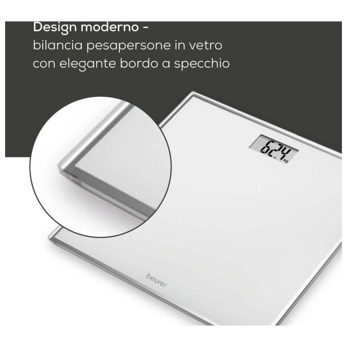 Beurer GS 120 Bilancia Pesapersone in Vetro Portata 150Kg