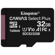 Kingston Canvas Select Plus SDCS2-32GBSP Scheda microSD Classe 10, senza Adattatore SD, 32 GB