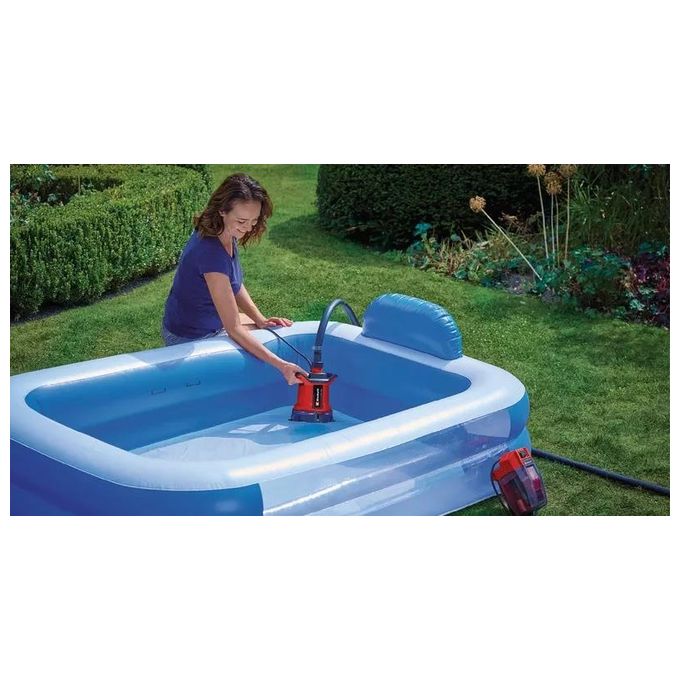 Einhell 4181590 GE-DP 18-25 LL Li Pompa sommersa a batteria per acque sporche 7000 l-h 18 V colore Nero Rosso