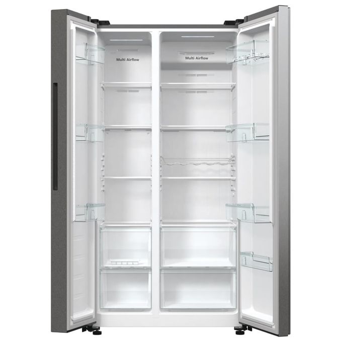 Hisense RS711N4ACE Frigorifero Side by Side 550 L 178,6 cm Classe E 38 dB Total No Frost Inverter (178,6x91x64,3 cm) colore Inox