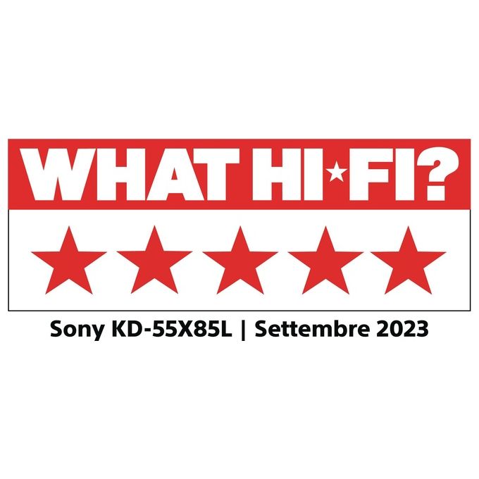 Sony KD55X85LAEP Bravia TV Full Array LED 55'' 4K Ultra HD Google TV HDR Dolby Vision 120 Hz 4 HDMI Wi-Fi colore Nero