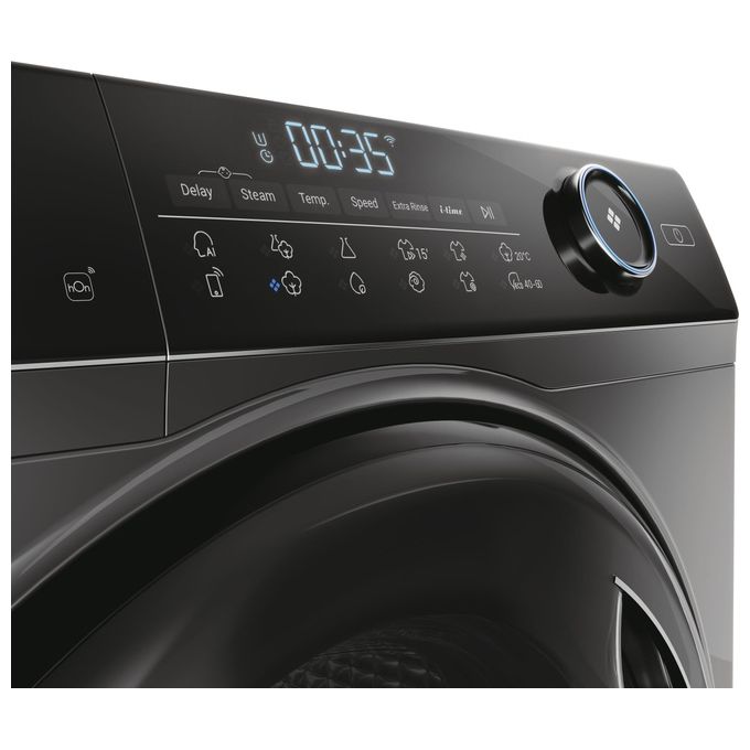 Haier HW80-B14959S8U1S I-Pro Series 5 Lavatrice 8 Kg Classe A Profondita' 58 cm Centrifuga 1400 giri Inverter Vapore colore Antracite