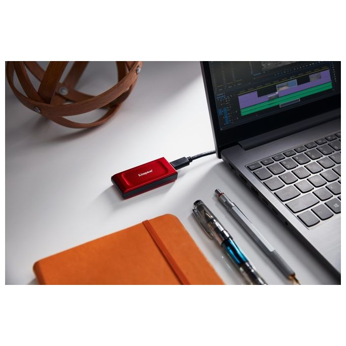 Kingston SXS1000R-1000G XS1000 SSD Esterno 1TB USB 3.2 Gen 2 1050 MB-s colore Rosso