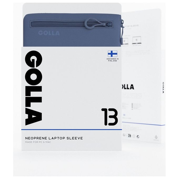 Golla 601653 Metro Sleeve Custodia per Laptop 13'' Neoprene 2 Scomparti colore Petrolio