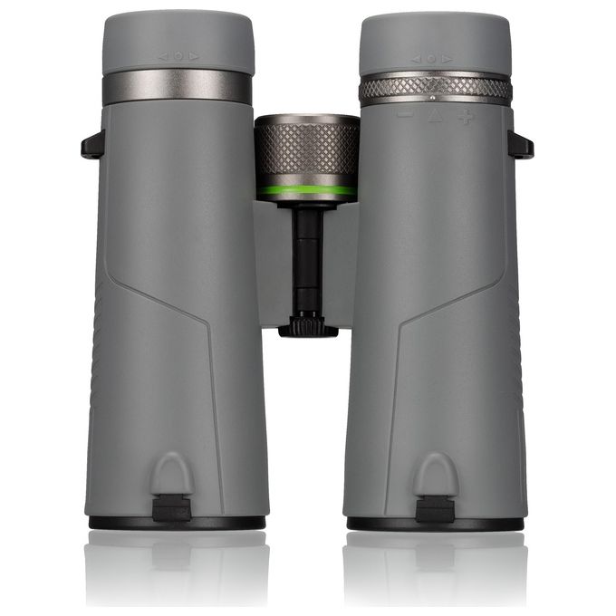 BRESSER 1330842 Wave Binocolo 8x42 mm con Prismi BaK-4 Rivestimento FMC Impermeabile colore Grigio