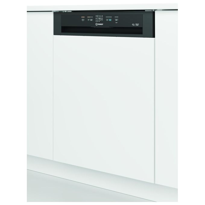 Indesit I3BL634B Lavastoviglie da Incasso a Scomparsa Parziale 14 coperti Classe D 44 dB Touch Display (82x60x55 cm) colore Nero