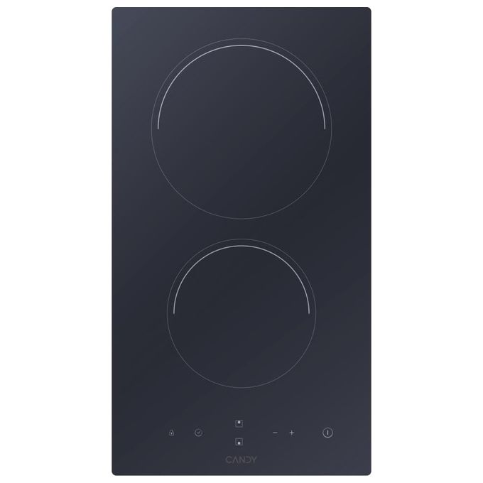 Candy CDH30 Piano cottura elettrico Vetroceramica 29 cm 2 zone Touch Control 3000 W colore Nero