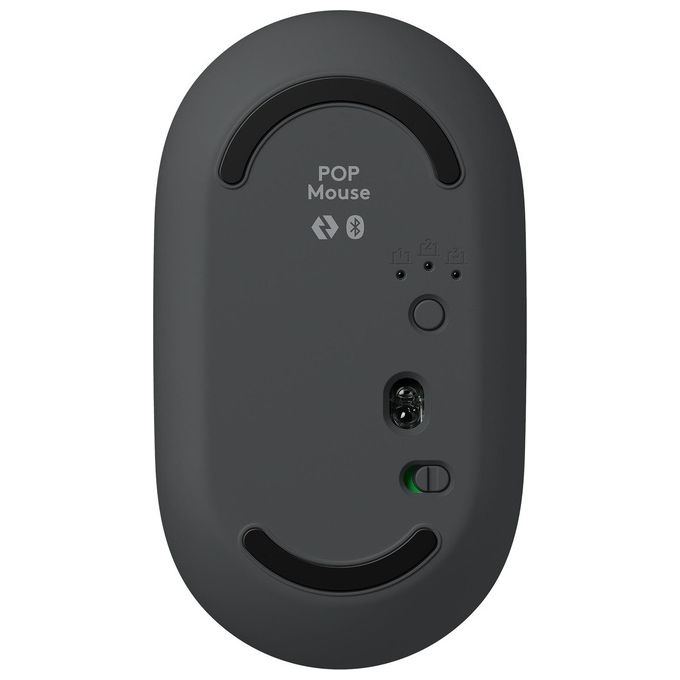 Logitech 920-013115 POP ICON COMBO Tastiera e Mouse Bluetooth Programmabili QWERTY ITA Silenzioso con Tasti a Basso Profilo e App Logi Options+ colore Grafite