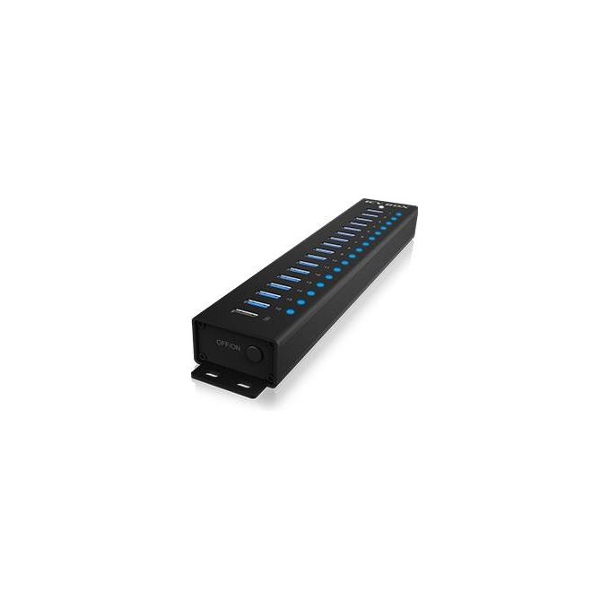 ICY BOX 60994 IB-HUB1717-U3 Hub USB 3.2 Gen 1 con 17 Porte Type-A 5 Gbit-s Alimentatore Incluso colore Nero