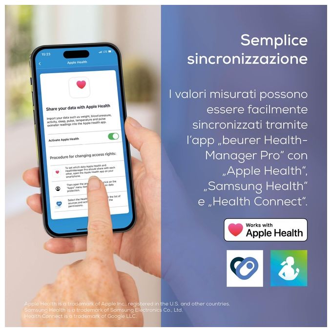 Beurer Bm-54 Sfigmomanometro Bluetooth con App Gratuita Display XL Nero